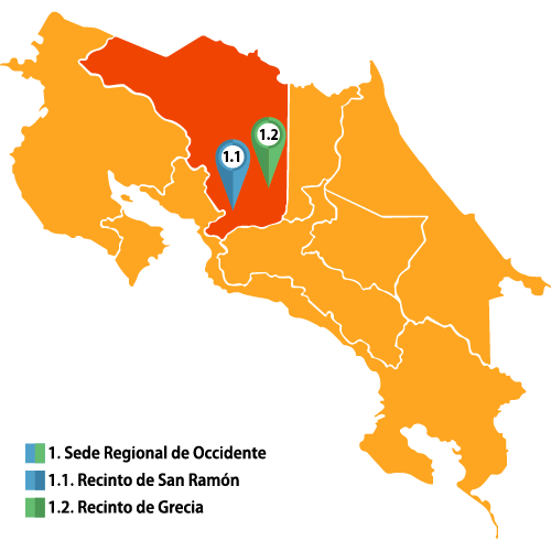 Mapa Sede de Occidente